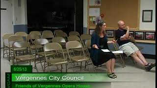 Vergennes City Council June 25 2013 [upl. by Tunnell514]