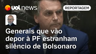 Bolsonaro presta depoimento Generais estranham silêncio de Bolsonaro e temem traição diz Josias [upl. by Chaing783]