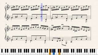 Couperin 5 Pièces de Clavecin V Le TicTocChoc ou Les Maillotins Piano Tutorial  Sheets [upl. by Moskow]