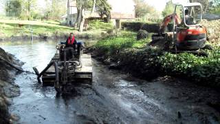 Silt Pumping and Mini Excavator work in Towcester [upl. by Bowra]