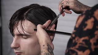 Антон Селезнев классическая мужская стрижка средней длины Tony Seleznev medium length men haircut [upl. by Idnor]