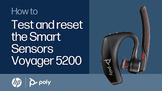 Voyager 5200 How to test and reset the Smart Sensors  HP Support [upl. by Gonzalez]