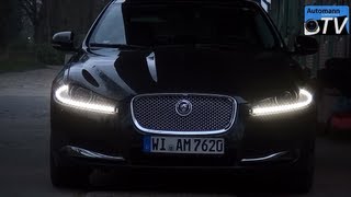 2013 Jaguar XF 22 D Facelift 200hp  AutobahnTest 1080p FULL HD [upl. by Sigismundo]