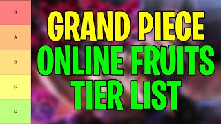 New Grand Piece Online Tier List 2024  All Fruits Ranked From Best To Worst [upl. by Mctyre]