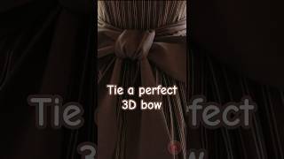 How to Tie a Perfect 3D Bow  Easy StepbyStep Tutorial [upl. by Nerehs]