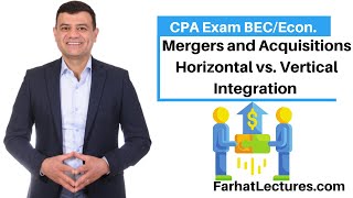 Mergers and Acquisitions Horizontal vs Vertical Integration vs Circular CPA exam economics [upl. by Zabrina426]