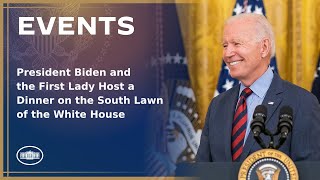 President Biden and the First Lady Host a Dinner on the South Lawn of the White House [upl. by Arlina748]