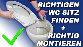 WC Sitz Montage 🚽✔ Welche Sitze gibt es amp Wie kann man sie montieren  demontieren [upl. by Maura]