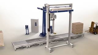 ROBOPAC ROTOTECH 3000 Rotating Arm Stretch Wrapping Machine [upl. by Larrad]