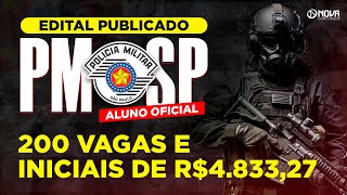 Edital publicado PMSP Oficial 200 vagas e iniciais de até R 483300 🔥 [upl. by Butte924]