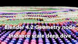 Blender 42 geometry node instance scale deep dive count on spreadsheet and viewer node [upl. by Akla]