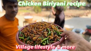 Cooking Over 200 Portions  Chicken Biriyani  Village Style Cooking  Recipe Vlog amp More [upl. by Trebreh]