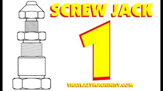 SCREW JACK PART 1 lathe 101 Marc LEcuyer [upl. by Naga]