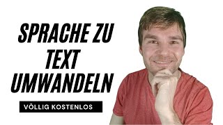 Sprache zu Text umwandeln völlig kostenlos [upl. by Ragucci]