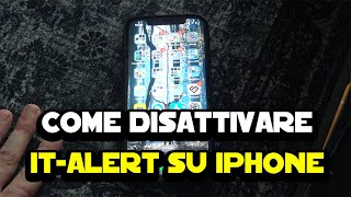 Come disattivare IT alert allerte nazionali o regionali su iPhone [upl. by Trab]