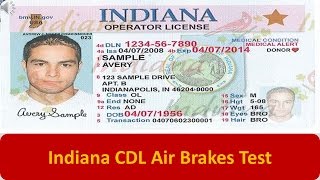 Indiana CDL Air Brakes Test [upl. by Richma]