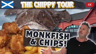 Chippy Review 76 The Fishmarket Newhaven Monkfish amp Chips 😮 [upl. by Zat718]