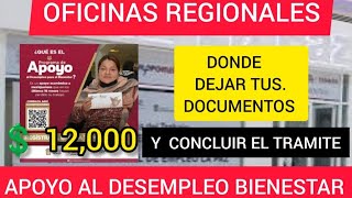 DIRECTORIO DE OFICINAS REGIONALES DEL EMPLEO LLEVA TUS DOCUMENTOS Y RECIBAS EL APOYO 💲12000 💳💵 [upl. by Anauqat]