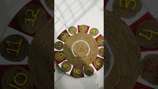 How to make quotJute Clockquot in easy way diy ytshorts art craft shorts [upl. by Fleisher]