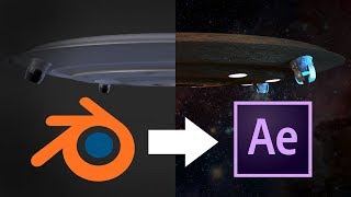 Blender to After Effects Compositing Tutorial [upl. by Maidel]