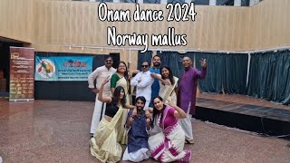 Onam dance 2024  Norway Lysaker Mallus [upl. by Anoy26]