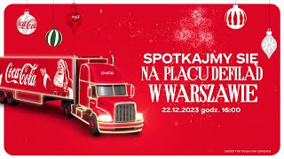 Świąteczna ciężarówka CocaCola odwiedzi Warszawę [upl. by Drisko]