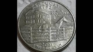 2001P amp Kentucky Quarter dollar Error  in 1792houseCoast facemouth worth For big Money [upl. by Marzi697]