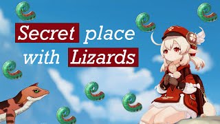 SECRET place with LIZARDS in Genshin impact [upl. by Janetta]