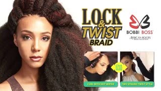 LOCK amp TWIST BRAID How To Install Crochet Interlocking [upl. by Vivien]