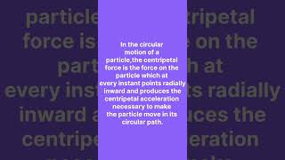 Centripetal Force Definitionshorts physics centripetalforce jee2025 neet2025 [upl. by Watt]