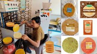 ✅कम लागत में घर से बिजनेस शुरू  Khakhra Making recipe Khakhra Making Machine thepla papad [upl. by Yehtomit318]