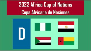 Group D Predictions  Nigeria Egypt Sudan GuineaBissau  Africa Cup of Nations [upl. by Bone]