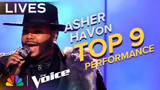 Asher HaVon Performs Beyoncés quotIrreplaceablequot  The Voice Lives  NBC [upl. by Onstad]