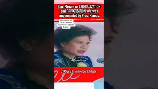 liberalization at privatization ano ang pananaw ni senator miriam trending viralvideo fyp [upl. by Cristal]