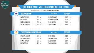 Queanbeyan 1 v Tuggeranong 1st Grade [upl. by Ernestus362]