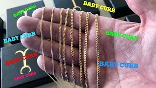 Baby Curb GOLD CHAIN Review [upl. by Eened795]