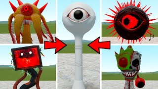 ALL SPRUNKI HORROR PHASES VS NEW WATER EYE TOWER In Garrys Mod [upl. by Nuj]