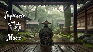 Rainy day in Japanese Zen Garden  Japanese Flute Music For Soothing Meditation Healing [upl. by Eixela]