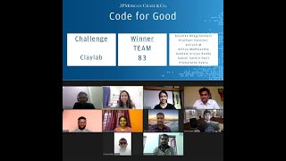 CodeForGood 2021 Hackathon Winner ClayLab  Project demonstration [upl. by Assirok]