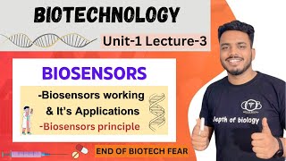 Biosensors  Biosensors working and applications  biosensor biotechnology  biosensors depth of bio [upl. by Danaher]