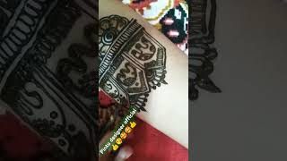 Braidal mehndi design dhage tod lau Chandni se nur ke  mehndi tranding shortsviral videos [upl. by Ahseikal827]