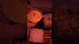 USA 🇺🇸toINDIA🇮🇳 ✈️ Flight food meal suprise shortsfeed feedshorts usateluguvlogs food [upl. by Sualkin]