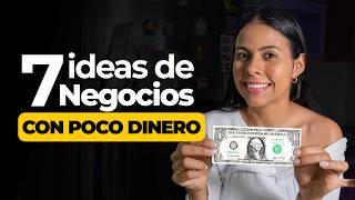 7 NEGOCIOS RENTABLES CON POCO DINERO 😱 [upl. by Neelahs840]