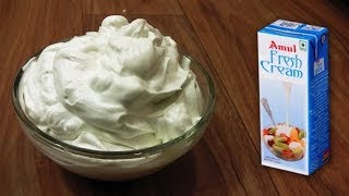 Whipped Cream from Amul Low Fat 25 Fresh Cream  Perfect for Anything [upl. by Tull680]