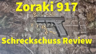 Zoraki 917 9mm Schreckschuss Pistole Review  Test mit Schusstest [upl. by Eiralih277]