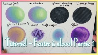 TUTORIEL  Feutres à alcool Graphit Copic Promarker ♦ PARTIE 1 [upl. by Lebana]