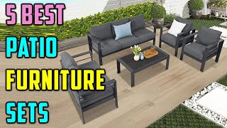 Top 5 Best Patio Furniture Sets in 2023  Best Patio Furniture Sets  Reviews [upl. by Llorrad101]