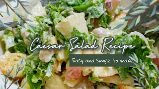 Caesar Salad Recipe  SampR Caesar Salad Inspired [upl. by Cristen]