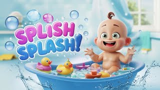 Bath Time Nursery Song for Toddlers Bubble Fun with Splish Splash ZubiDubiKids [upl. by Uda59]