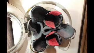 Experiment  Ski Boots  in a Washing Machine  NO centrifuge [upl. by Amick311]